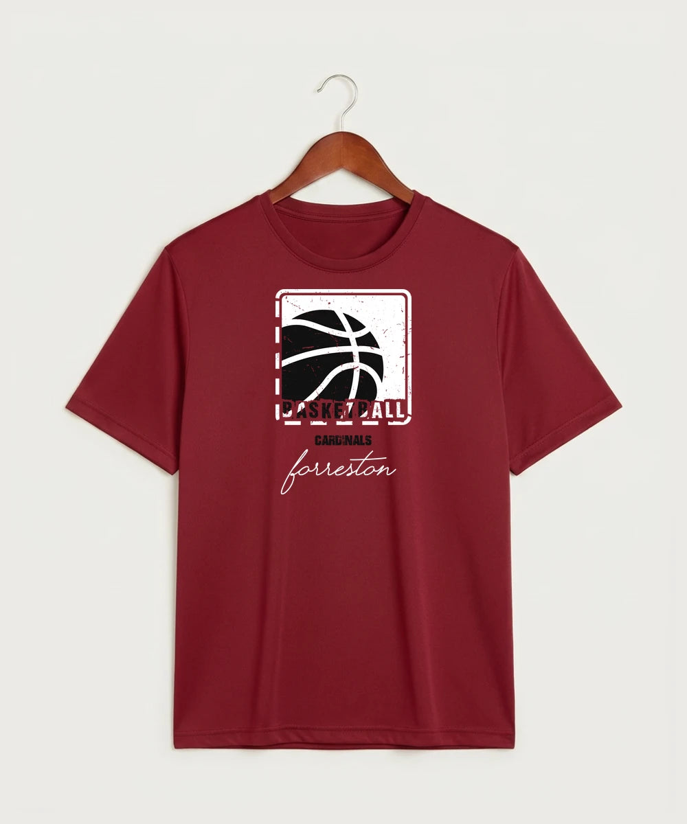 Forreston Basketball - Deep Red Sport-Tek PosiCharge Competitor Tee. ST350