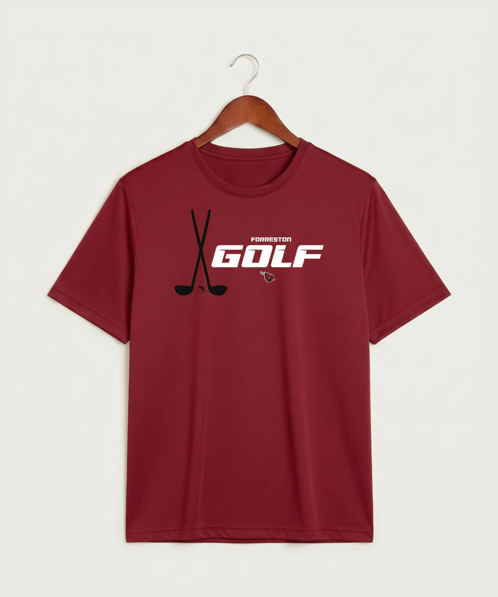 Forreston Golf - Deep Red Sport-Tek PosiCharge Competitor Tee. ST350