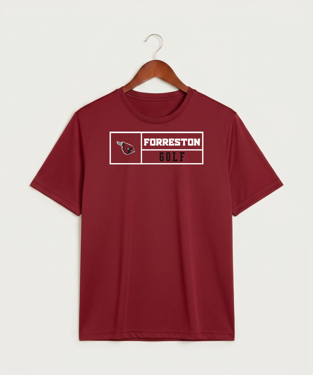 Forreston Golf - Deep Red Sport-Tek PosiCharge Competitor Tee. ST350