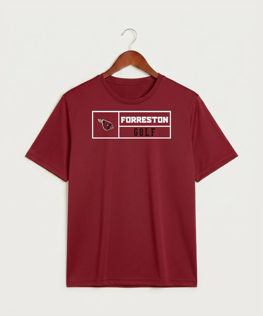 Forreston Golf - Deep Red Sport-Tek PosiCharge Competitor Tee. ST350