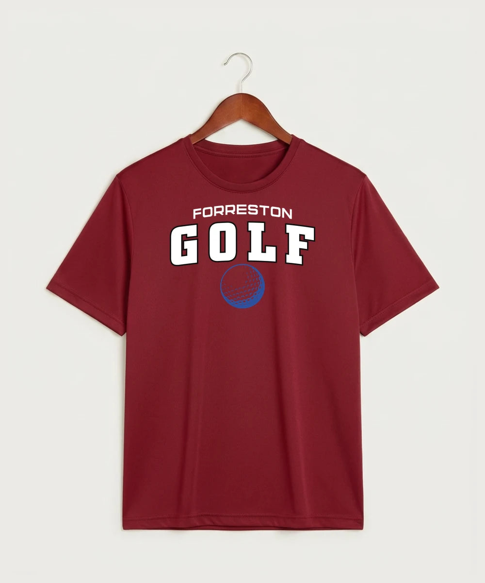 Forreston Golf - Deep Red Sport-Tek PosiCharge Competitor Tee. ST350