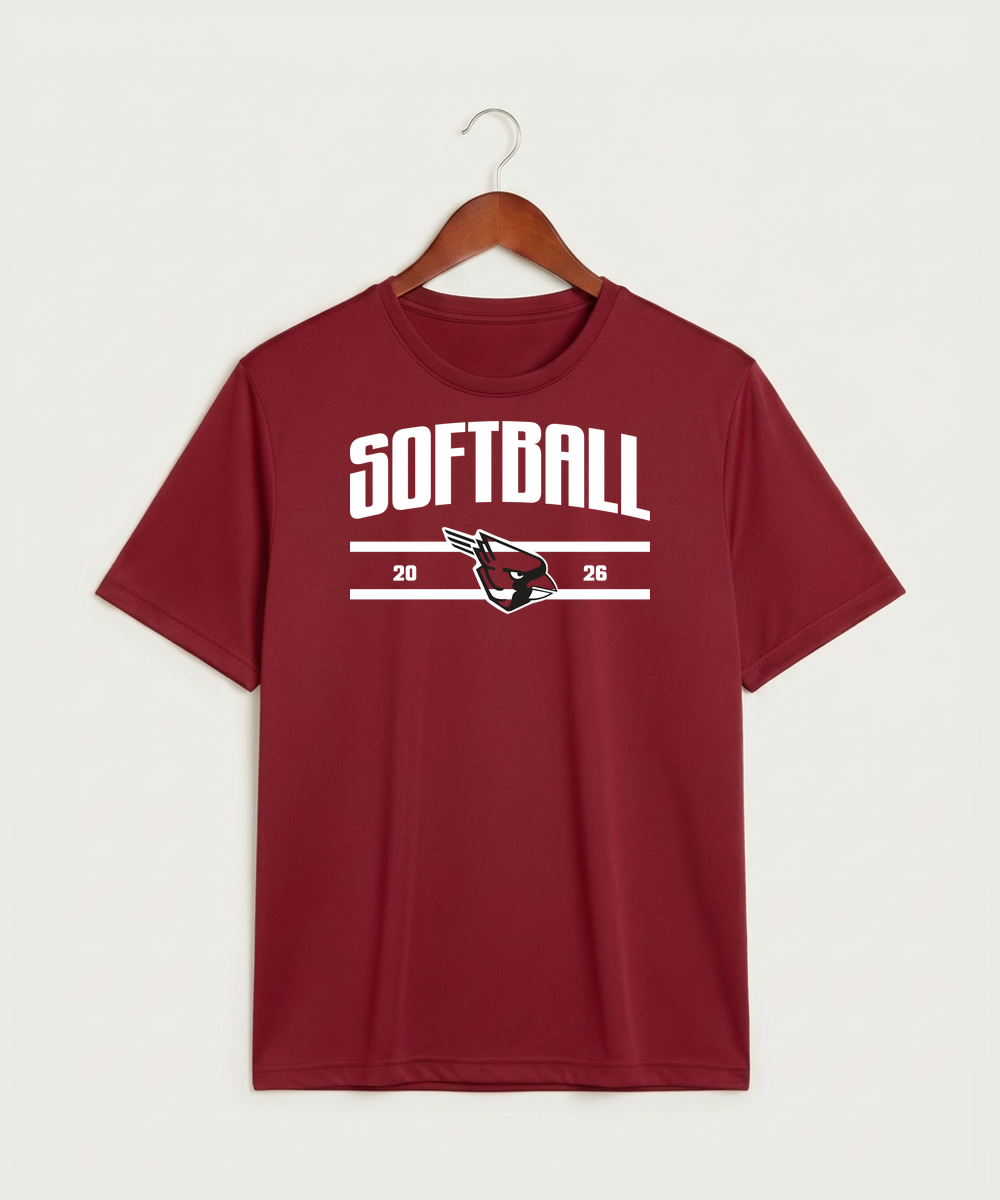 Forreston Softball - Deep Red Sport-Tek PosiCharge Competitor Tee. ST350