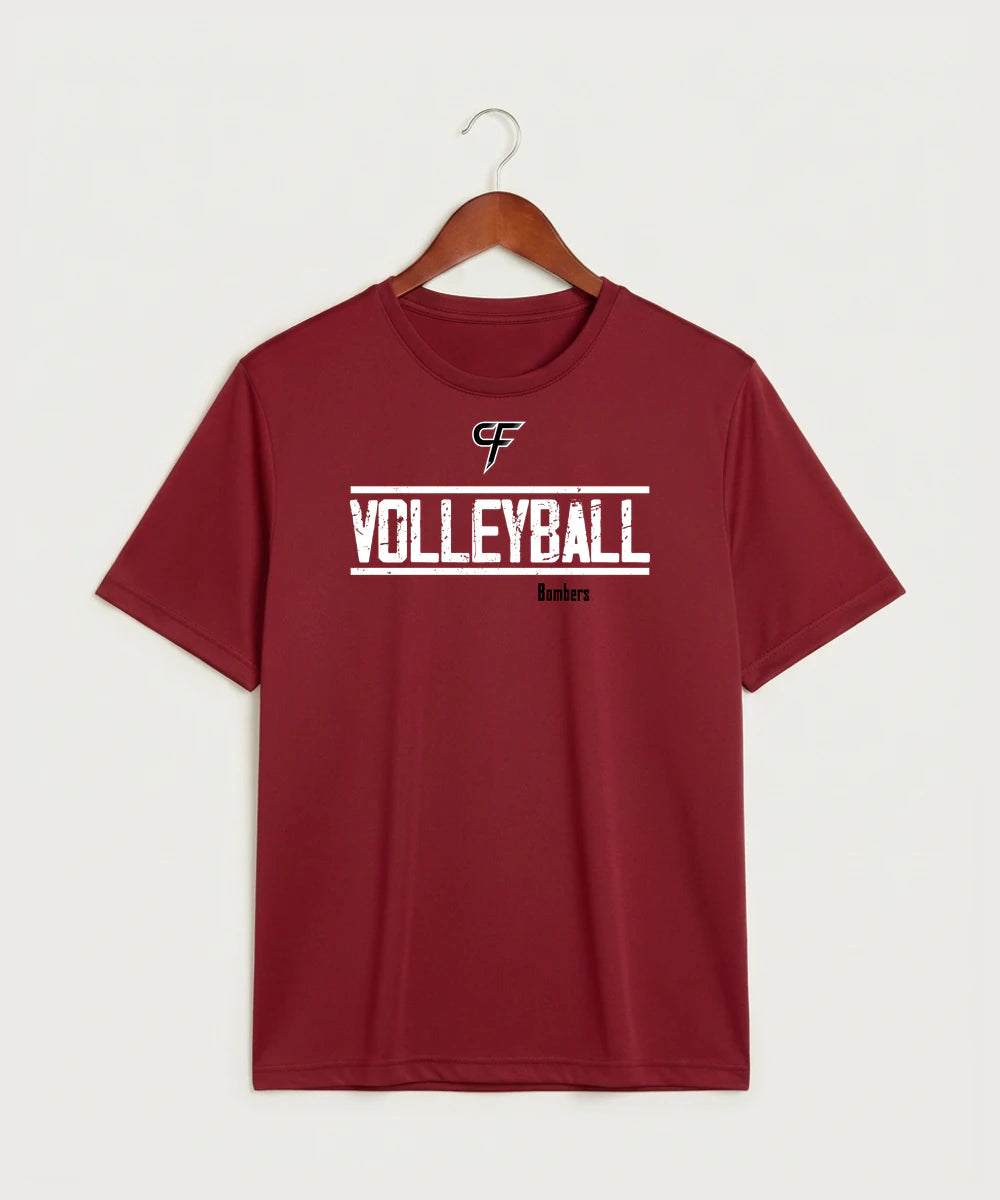 Cannon Falls High School Volleyball (Girls) - Deep Red Sport-Tek PosiCharge Competitor Tee. ST350