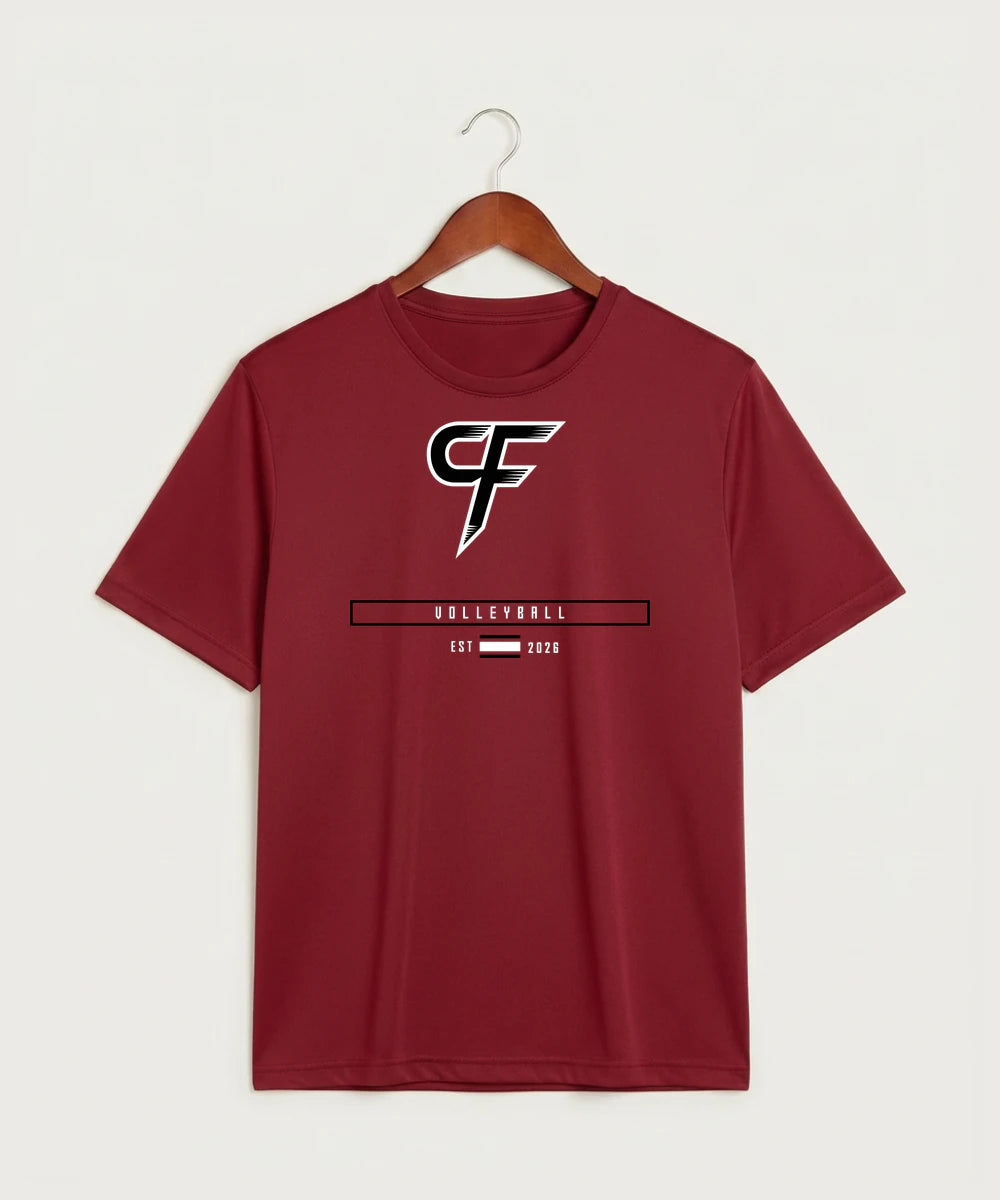 Cannon Falls High School Volleyball (Girls) - Deep Red Sport-Tek PosiCharge Competitor Tee. ST350