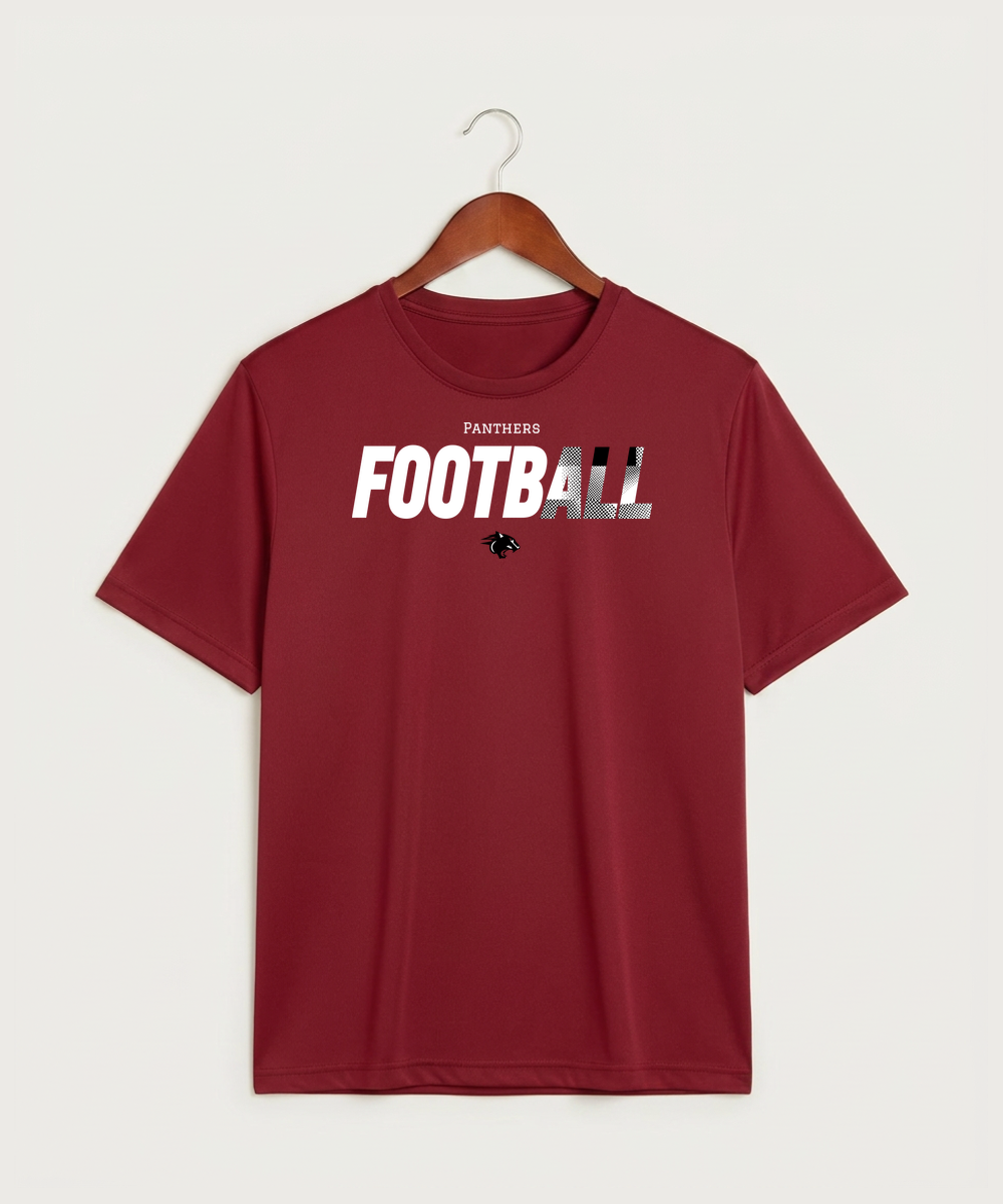 Nrheg Panthers High School Football (Boys) - Deep Red Sport-Tek PosiCharge Competitor Tee. ST350