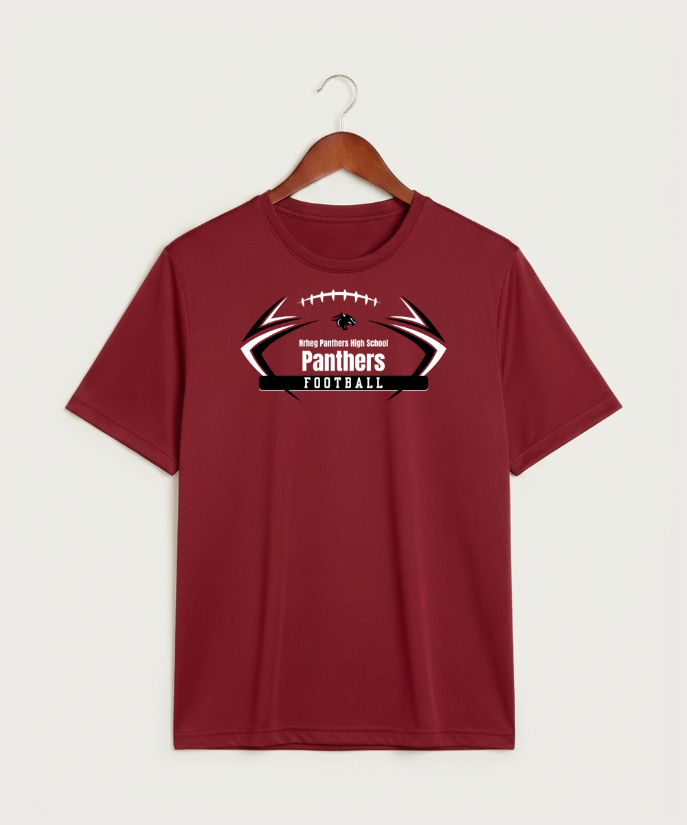 Nrheg Panthers High School Football (Boys) - Deep Red Sport-Tek PosiCharge Competitor Tee. ST350