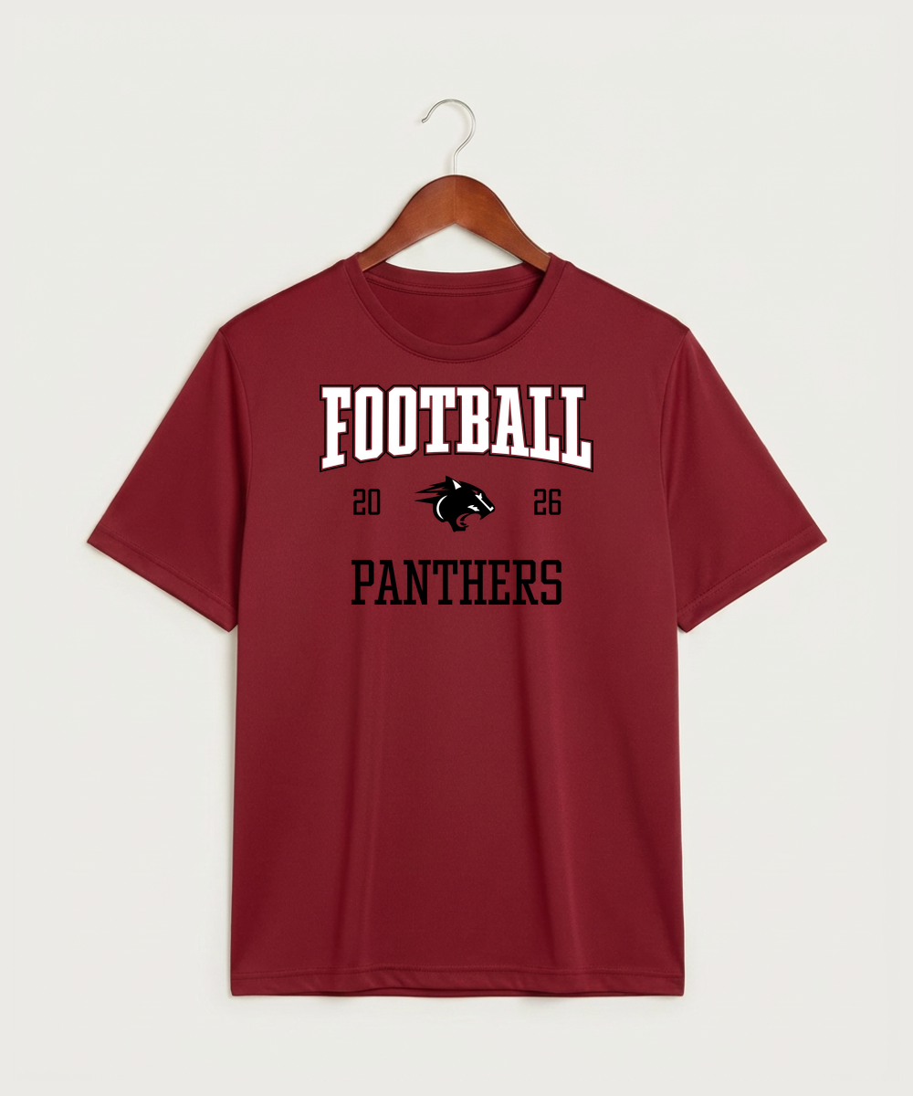 Nrheg Panthers High School Football (Boys) - Deep Red Sport-Tek PosiCharge Competitor Tee. ST350