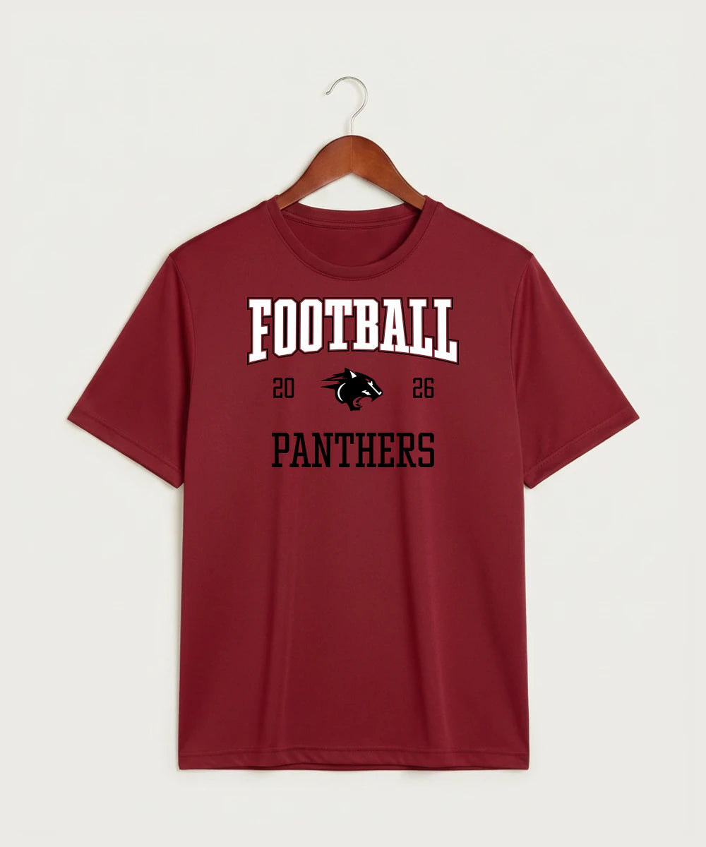 Nrheg Panthers High School Football (Boys) - Deep Red Sport-Tek PosiCharge Competitor Tee. ST350