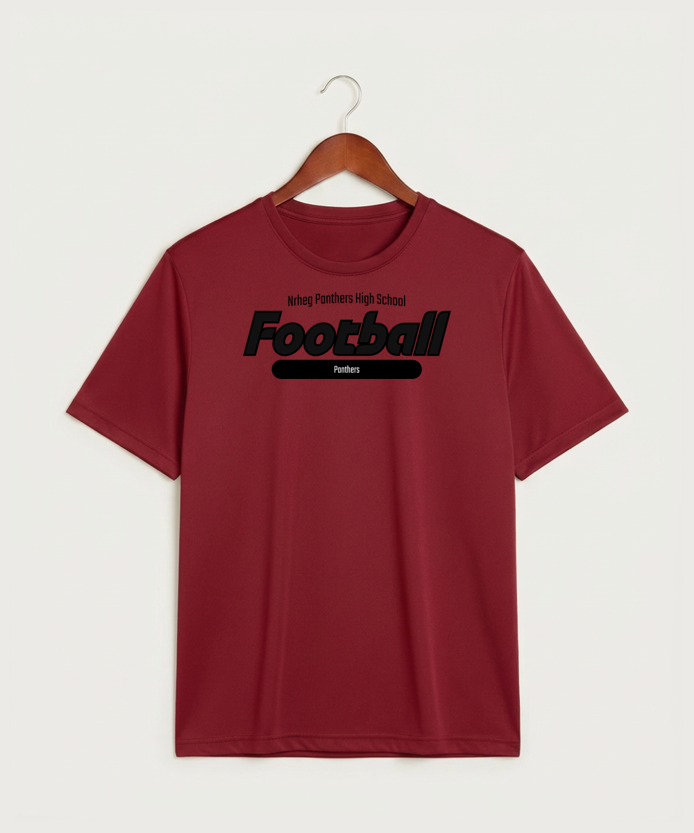 Nrheg Panthers High School Football (Boys) - Deep Red Sport-Tek PosiCharge Competitor Tee. ST350