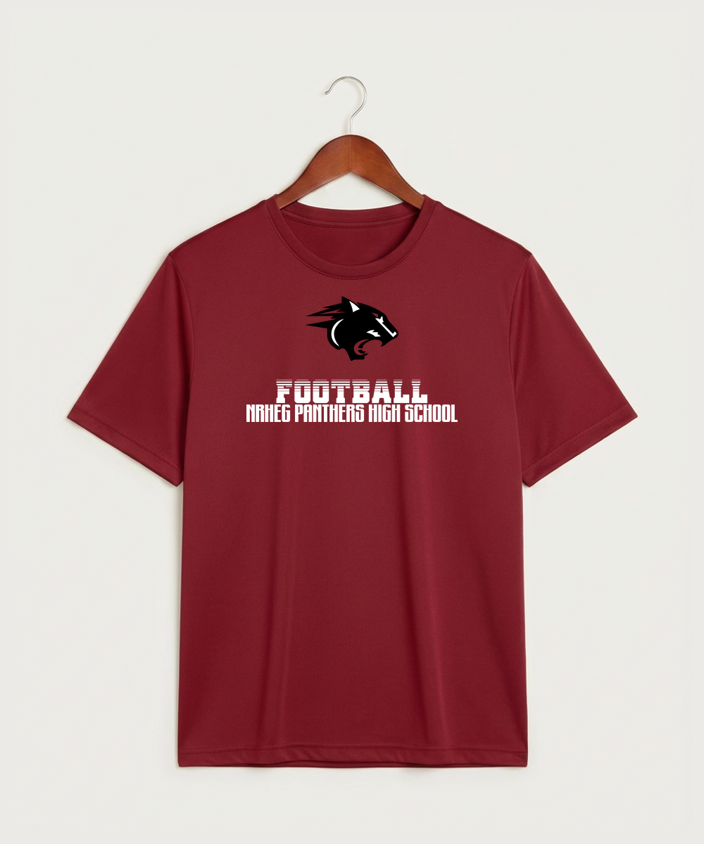 Nrheg Panthers High School Football (Boys) - Deep Red Sport-Tek PosiCharge Competitor Tee. ST350
