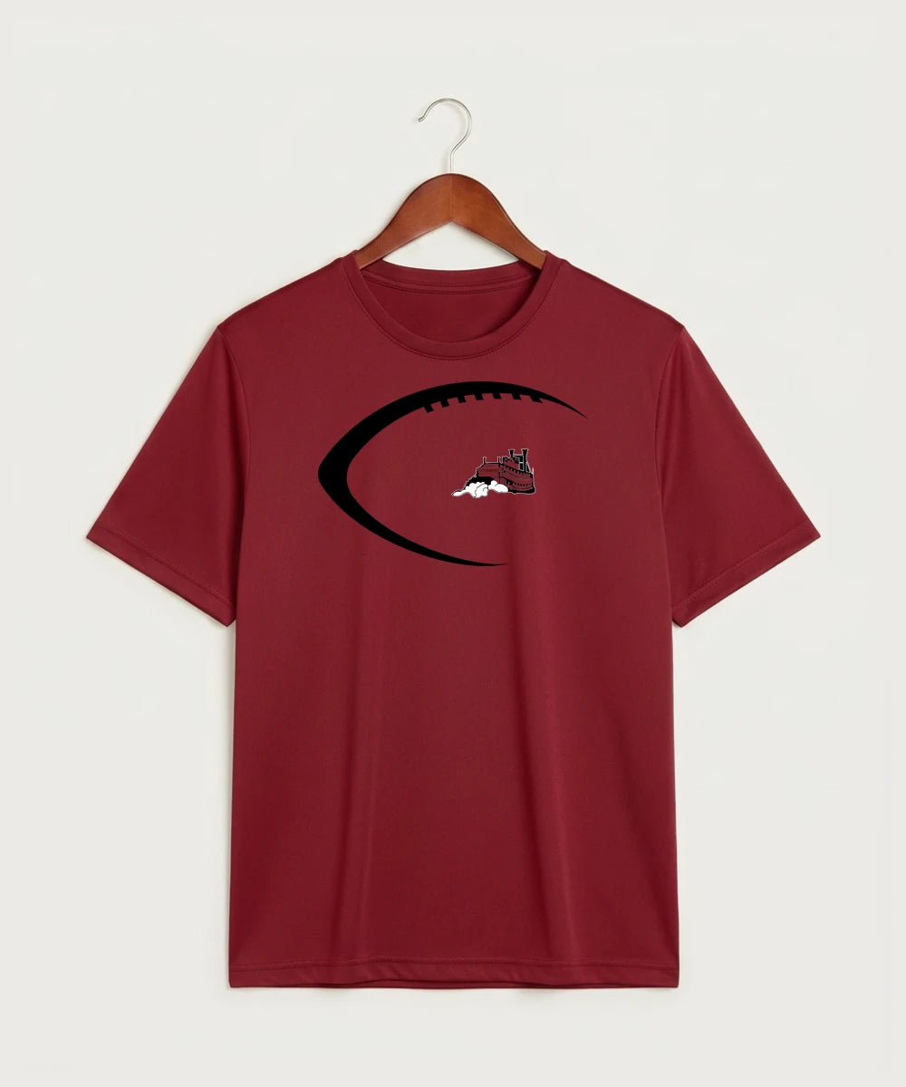 Fulton High School Football (Boys) - Deep Red Sport-Tek PosiCharge Competitor Tee. ST350