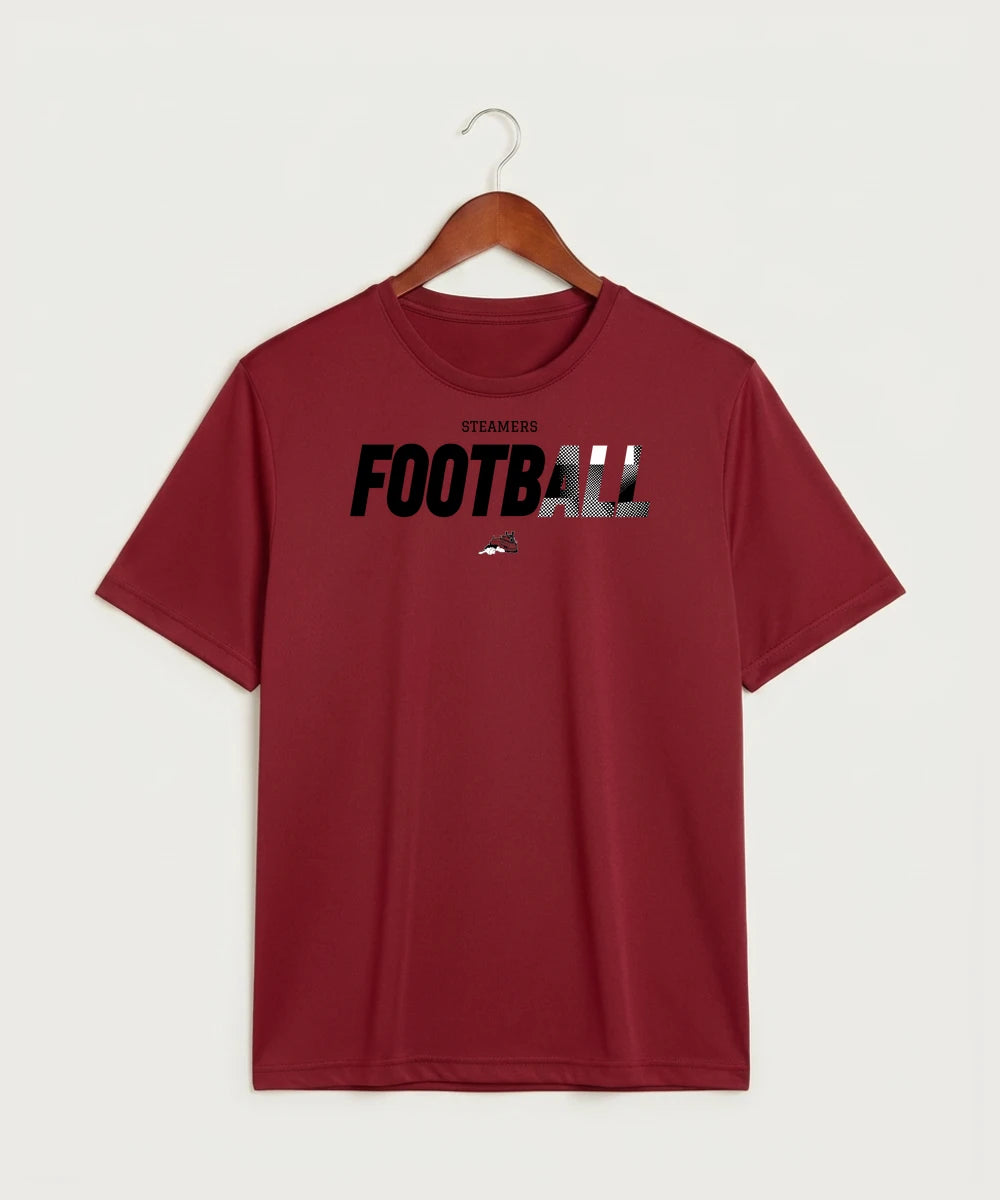 Fulton High School Football (Boys) - Deep Red Sport-Tek PosiCharge Competitor Tee. ST350