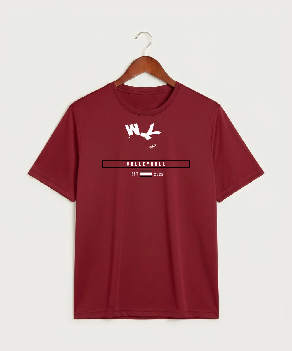 Wabasha Kellogg High School Volleyball (Girls) - Deep Red Sport-Tek PosiCharge Competitor Tee. ST350
