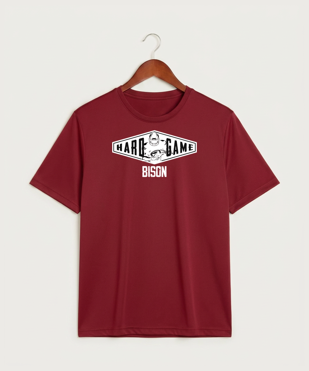 Buffalo High School Football (Boys) - Deep Red Sport-Tek PosiCharge Competitor Tee. ST350