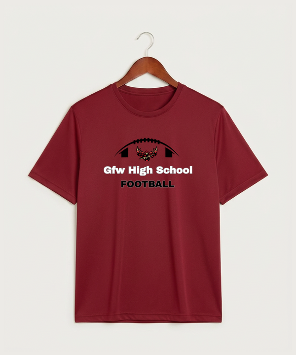 Gfw High School Football (Boys) - Deep Red Sport-Tek PosiCharge Competitor Tee. ST350