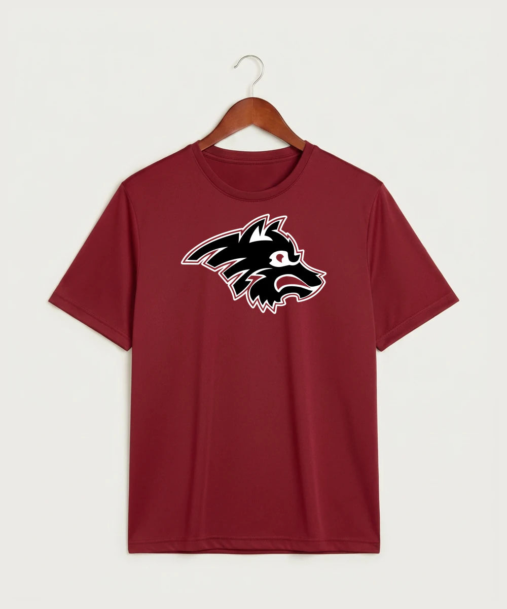 Milaca High School Football (Boys) - Deep Red Sport-Tek PosiCharge Competitor Tee. ST350