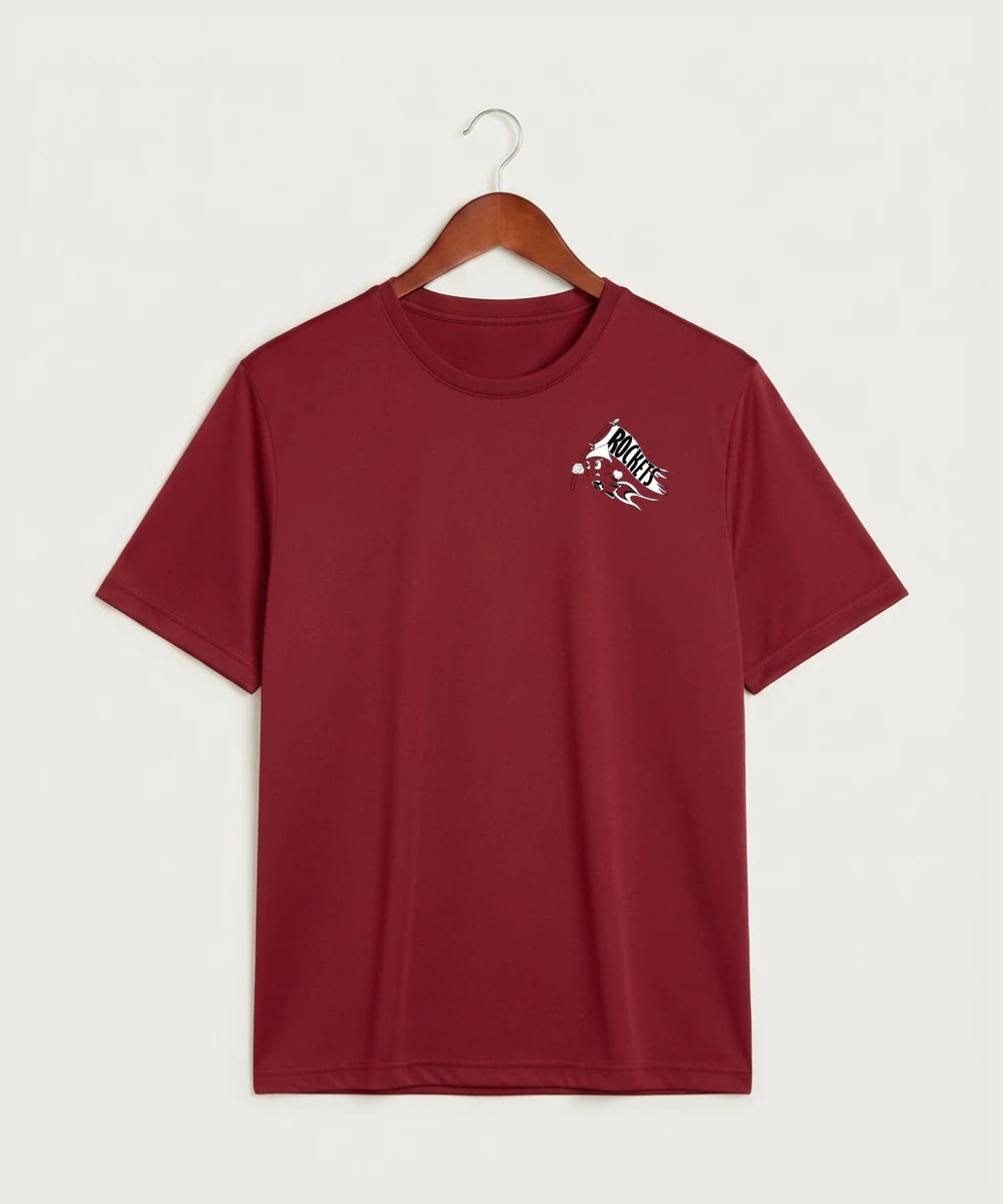 John Marshall High School Cross Country (Coed) - Deep Red Sport-Tek PosiCharge Competitor Tee. ST350