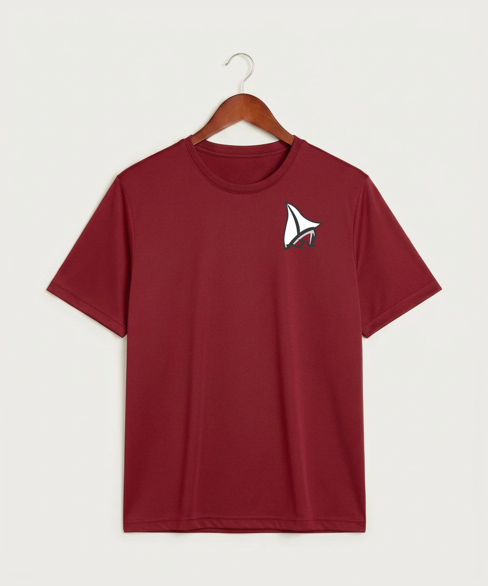 Detroit Lakes Community High School Football (Boys) - Deep Red Sport-Tek PosiCharge Competitor Tee. ST350