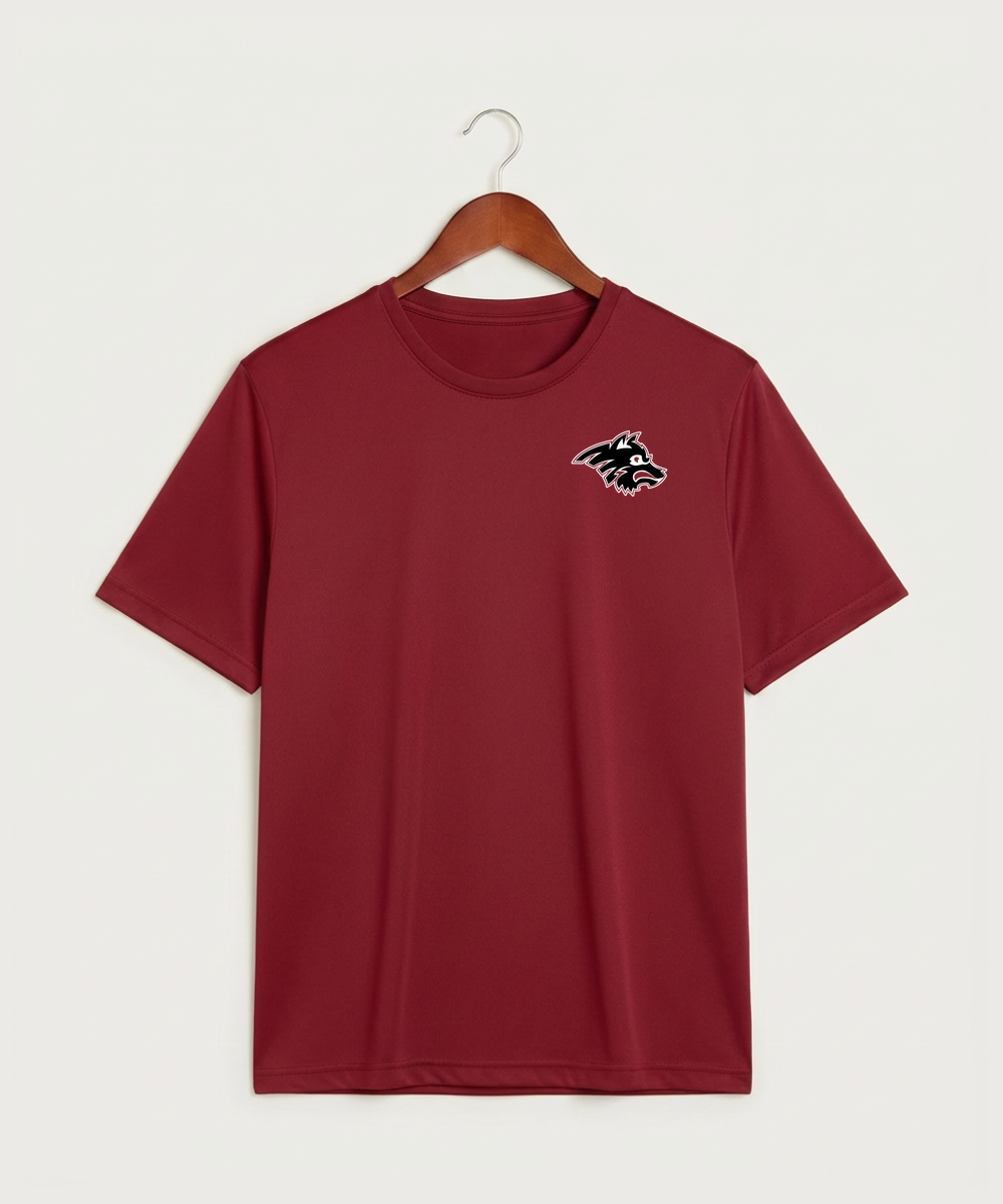 Milaca High School Football (Boys) - Deep Red Sport-Tek PosiCharge Competitor Tee. ST350