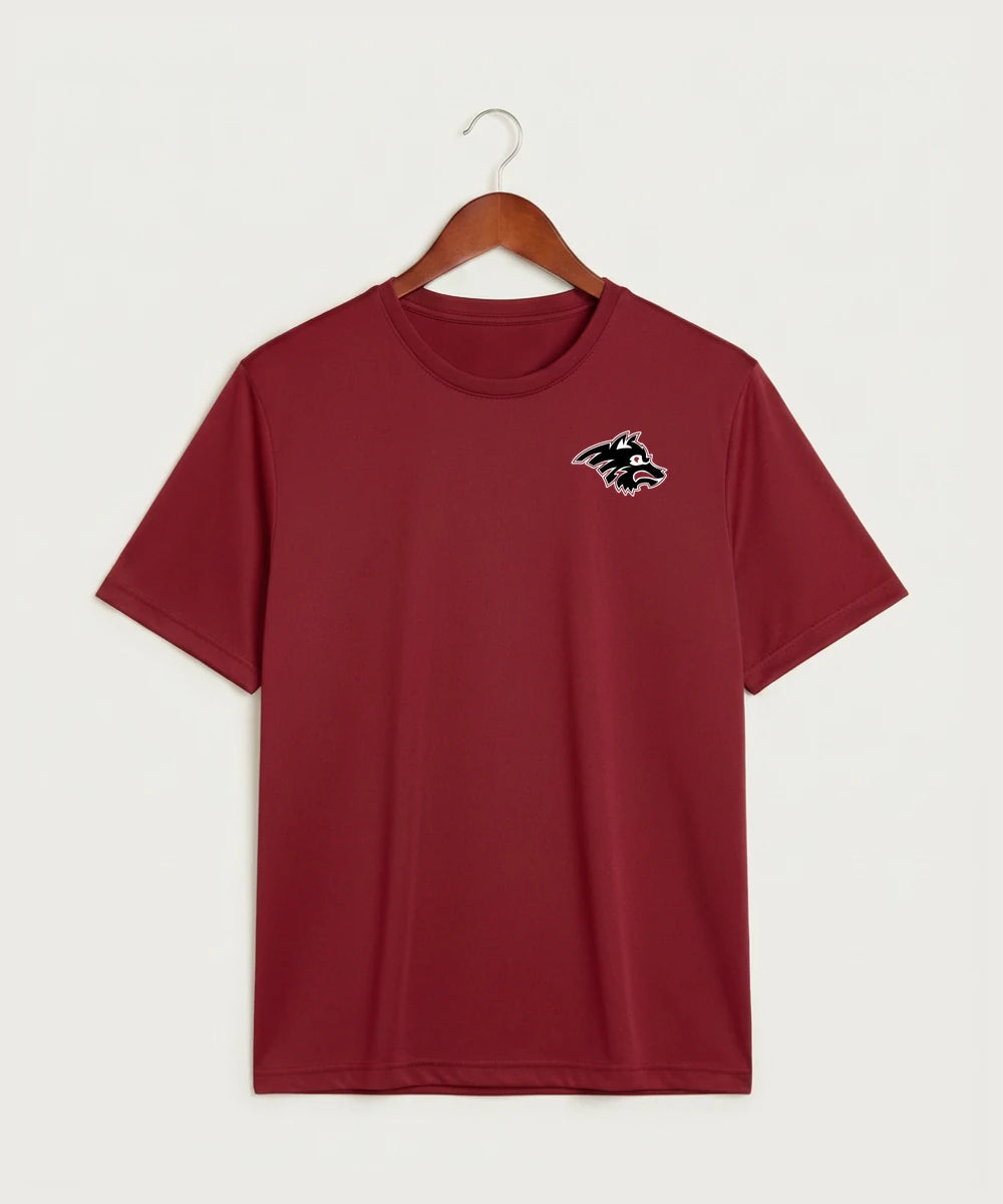 Milaca High School Football (Boys) - Deep Red Sport-Tek PosiCharge Competitor Tee. ST350