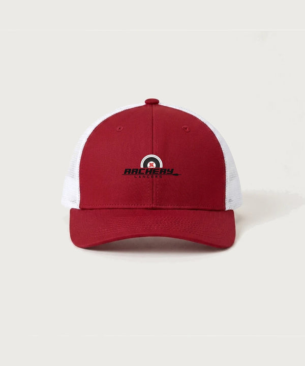 Lancer Archer Club Archery Team Store - Deep Red/ White Sport-Tek Club Trucker Cap STC46