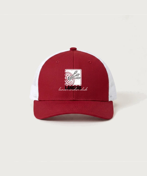 Lancer Archer Club Archery Team Store - Deep Red/ White Sport-Tek Club Trucker Cap STC46