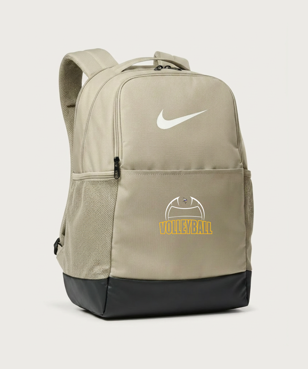 Hayfield High School Volleyball (Girls) - Desert Khaki Nike Brasilia Medium Backpack NKDH7709