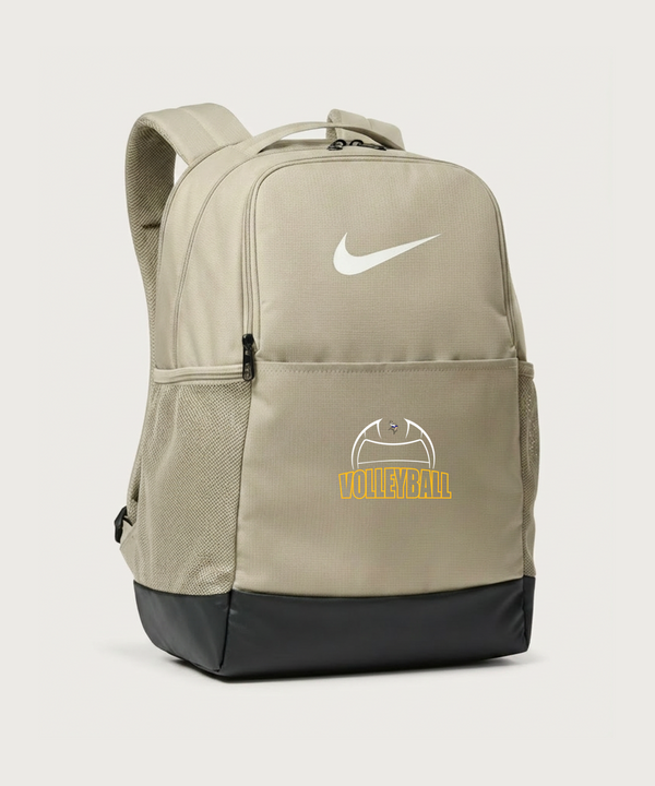 Hayfield High School Volleyball (Girls) - Desert Khaki Nike Brasilia Medium Backpack NKDH7709