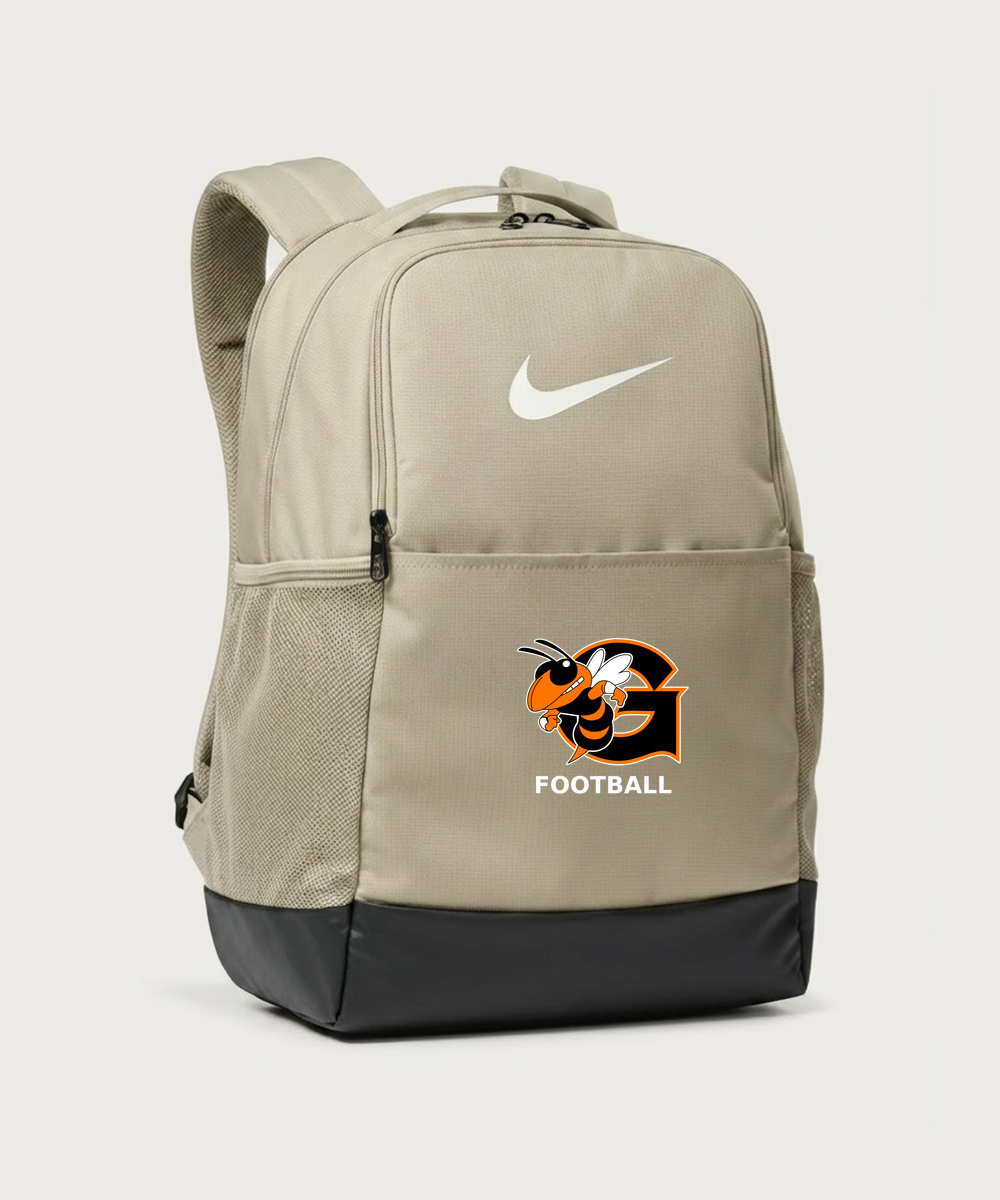 Giltner High School Football - Desert Khaki Nike Brasilia Medium Backpack NKDH7709
