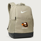 Giltner High School Football - Desert Khaki Nike Brasilia Medium Backpack NKDH7709