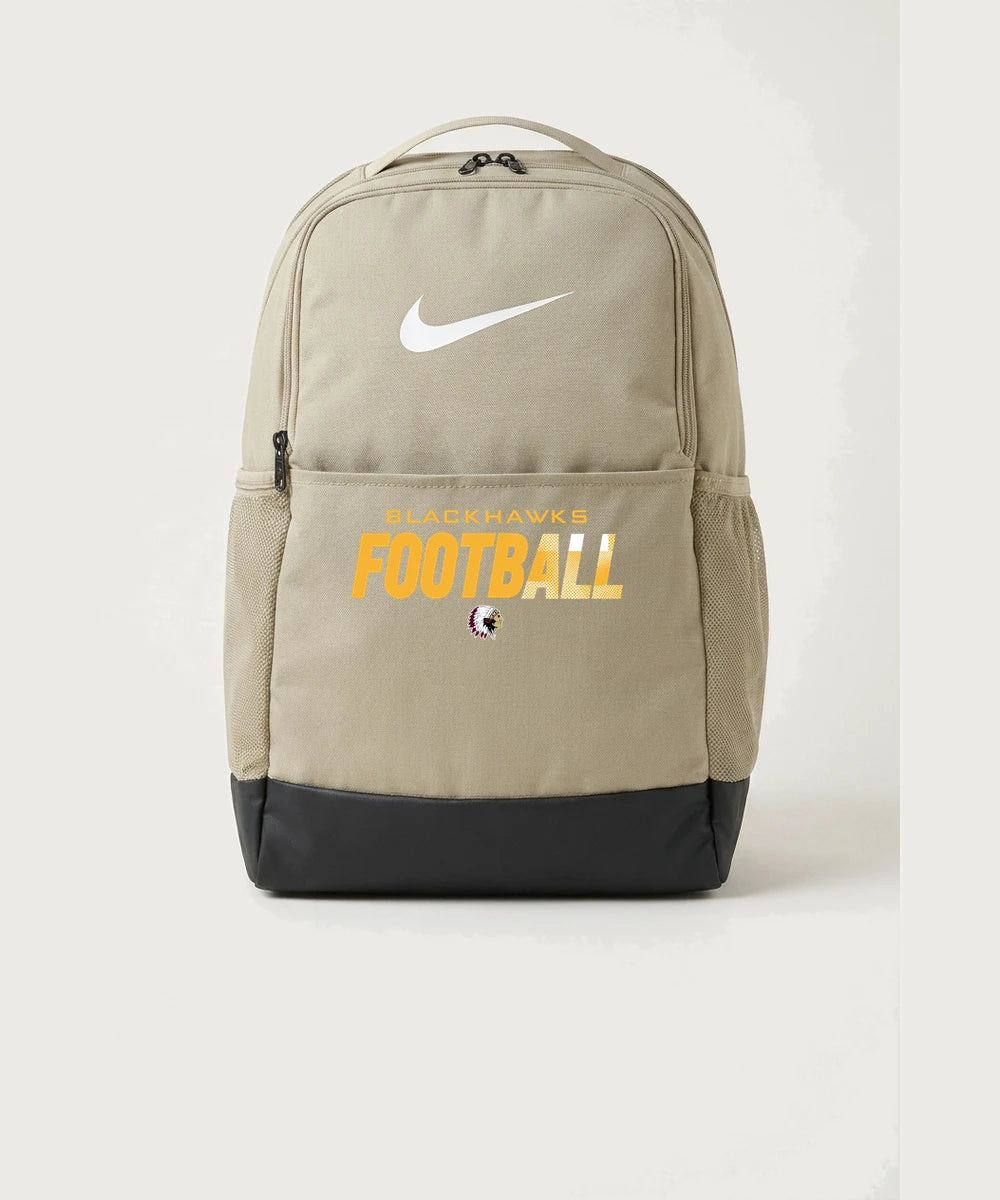 Stockton High School Football - Desert Khaki Nike Brasilia Medium Backpack NKDH7709