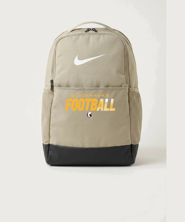 Stockton High School Football - Desert Khaki Nike Brasilia Medium Backpack NKDH7709