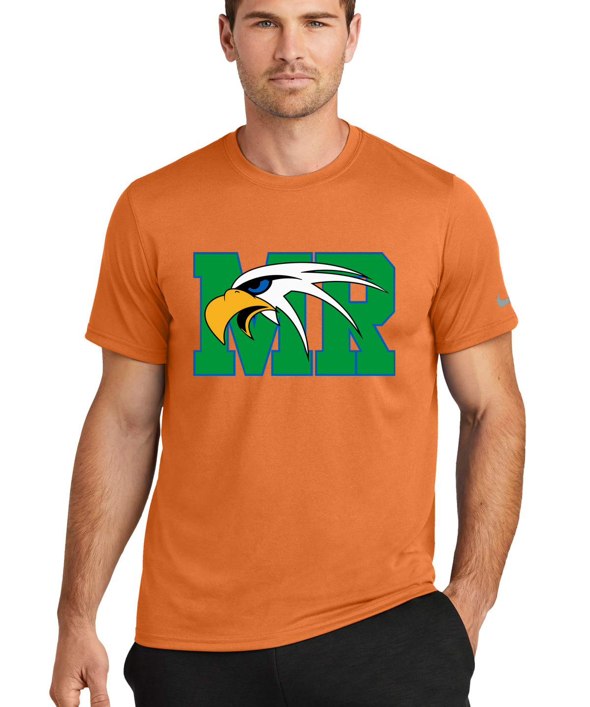 Maple River High School hockey_boys - Desert Orange Nike Swoosh Sleeve rLegend Tee NKDX8730