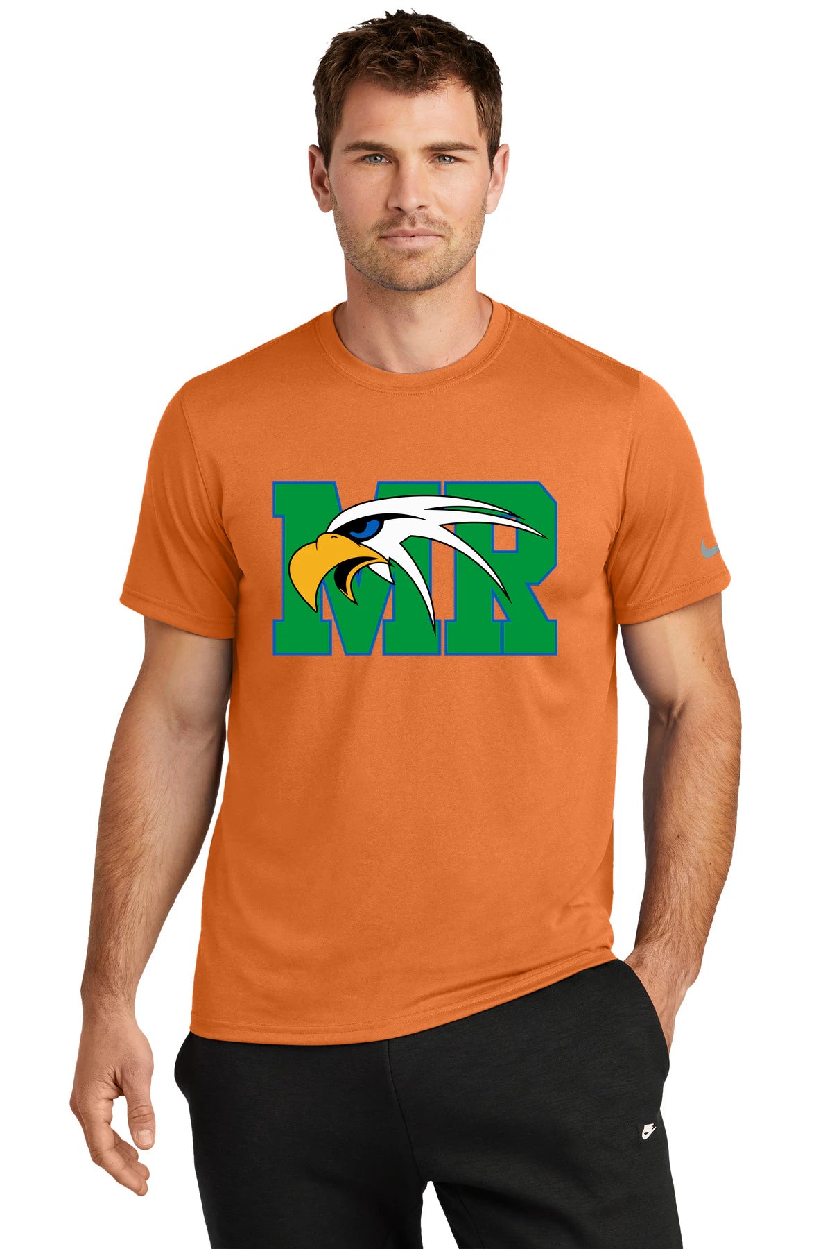 Maple River High School hockey_boys - Desert Orange Nike Swoosh Sleeve rLegend Tee NKDX8730