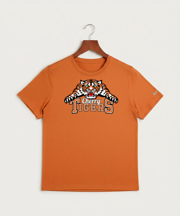 Cherry High School Athletics Coed - Desert Orange Nike Swoosh Sleeve rLegend Tee NKDX8730