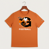 Giltner High School Football - Desert Orange Nike Swoosh Sleeve rLegend Tee NKDX8730