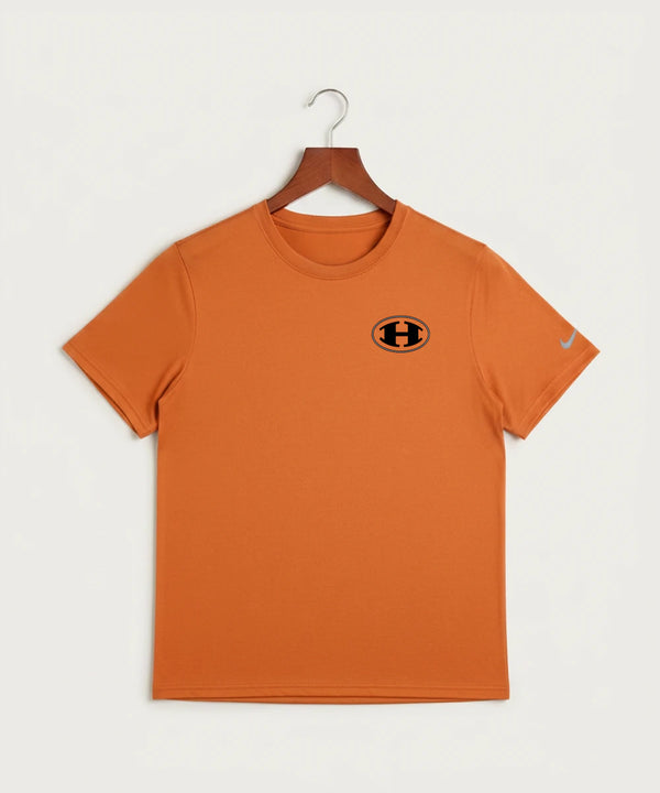 Hutchinson High School Football (Boys) - Desert Orange Nike Swoosh Sleeve rLegend Tee NKDX8730