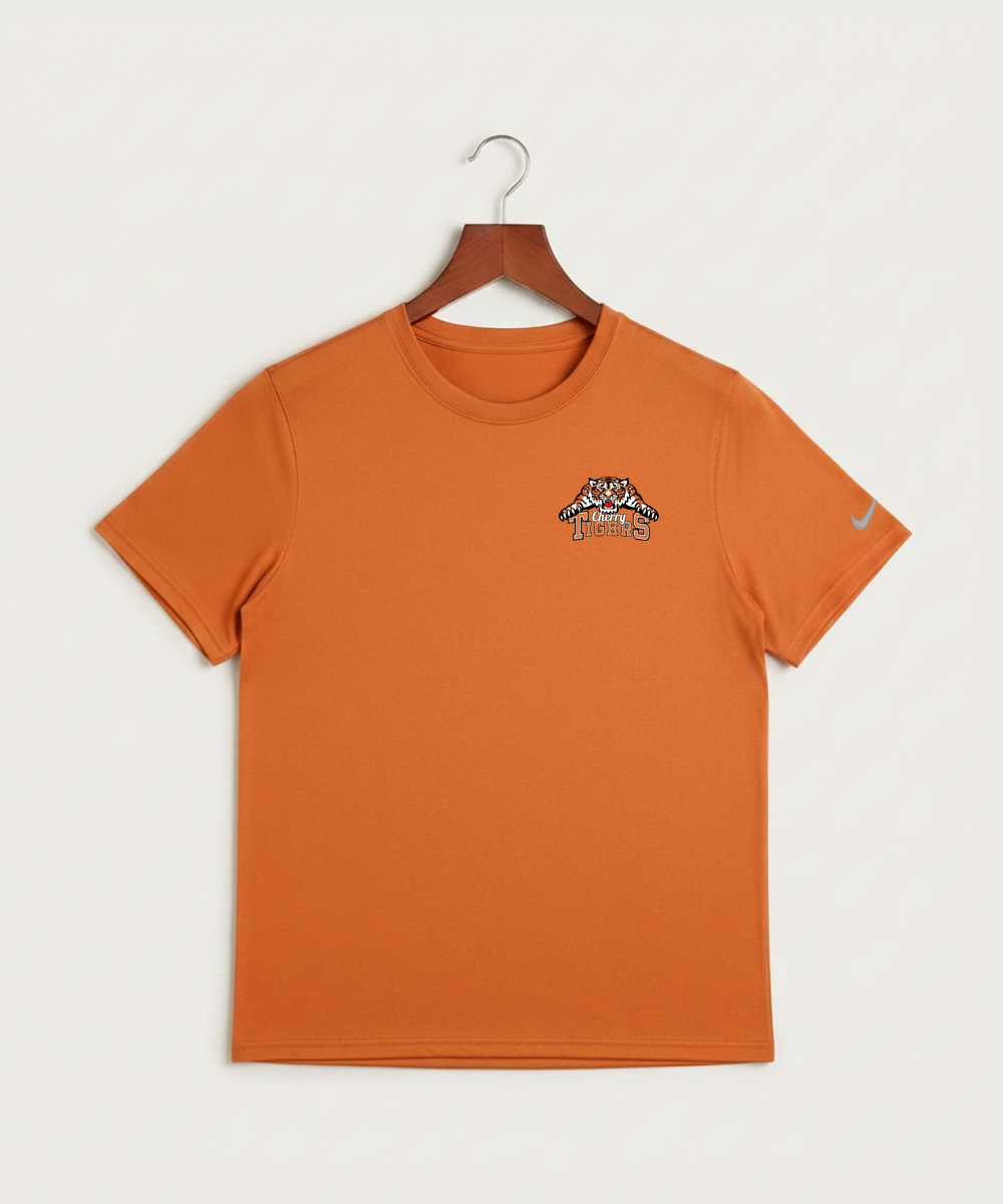Cherry High School Athletics Coed - Desert Orange Nike Swoosh Sleeve rLegend Tee NKDX8730