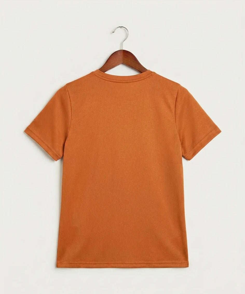 Green Bay Southwest High School Volleyball (Girls) - Desert Orange Nike Youth Swoosh Sleeve rLegend Tee NKDX8787 — back
