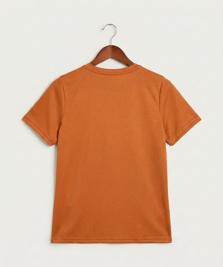 Browerville Public High School Athletics Coed - Desert Orange Nike Youth Swoosh Sleeve rLegend Tee NKDX8787 (back)