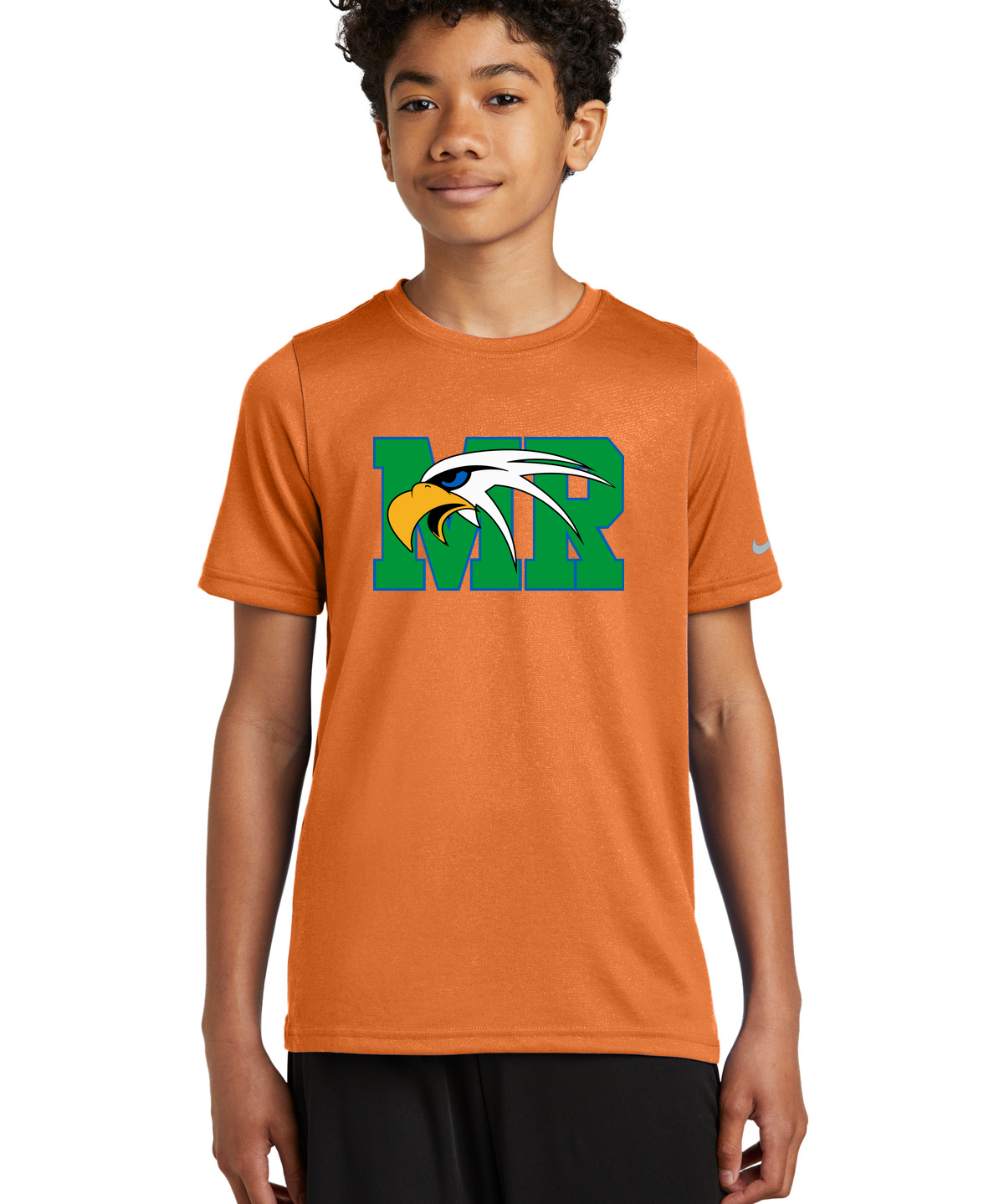 Maple River High School hockey_boys - Desert Orange Nike Youth Swoosh Sleeve rLegend Tee NKDX8787