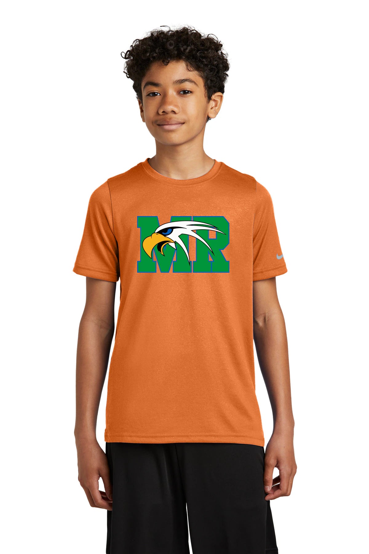 Maple River High School hockey_boys - Desert Orange Nike Youth Swoosh Sleeve rLegend Tee NKDX8787