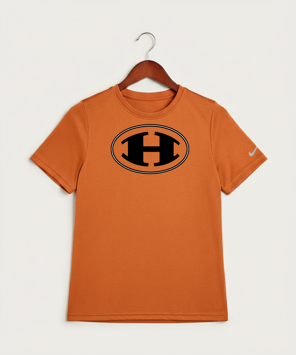 Hutchinson High School Football (Boys) - Desert Orange Nike Youth Swoosh Sleeve rLegend Tee NKDX8787