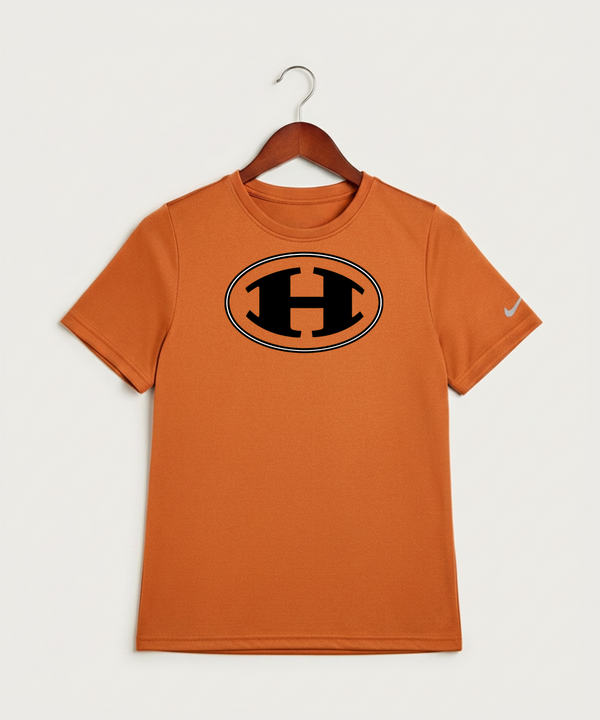 Hutchinson High School Football (Boys) - Desert Orange Nike Youth Swoosh Sleeve rLegend Tee NKDX8787