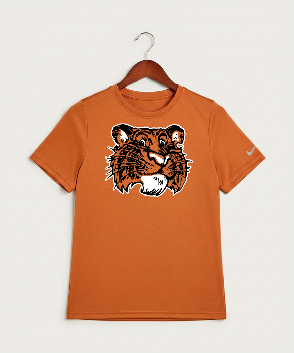Browerville Public High School Athletics Coed - Desert Orange Nike Youth Swoosh Sleeve rLegend Tee NKDX8787