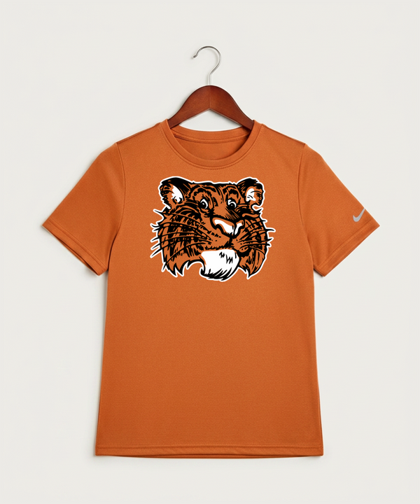 Browerville Public High School Athletics Coed - Desert Orange Nike Youth Swoosh Sleeve rLegend Tee NKDX8787