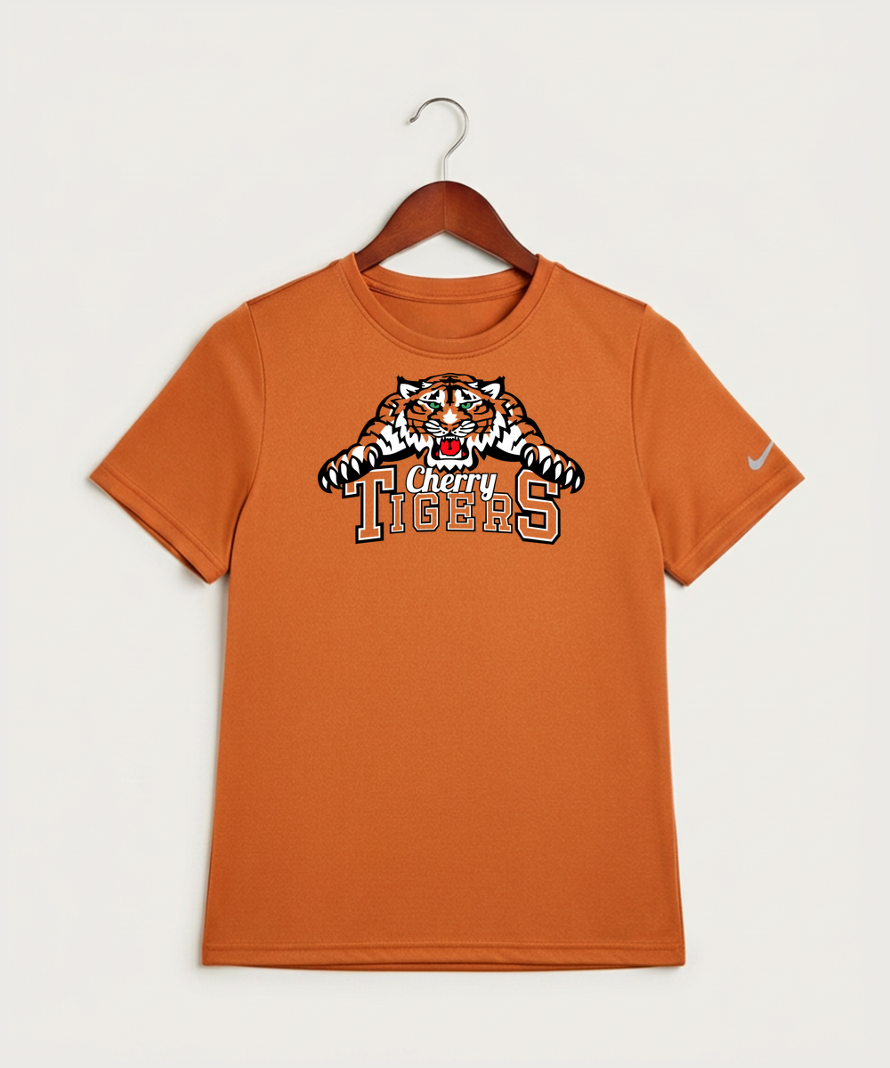 Cherry High School Athletics Coed - Desert Orange Nike Youth Swoosh Sleeve rLegend Tee NKDX8787