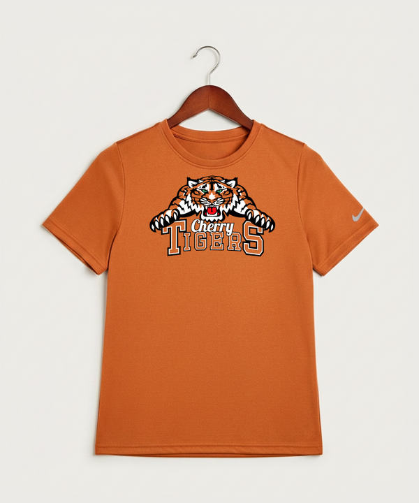 Cherry High School Athletics Coed - Desert Orange Nike Youth Swoosh Sleeve rLegend Tee NKDX8787