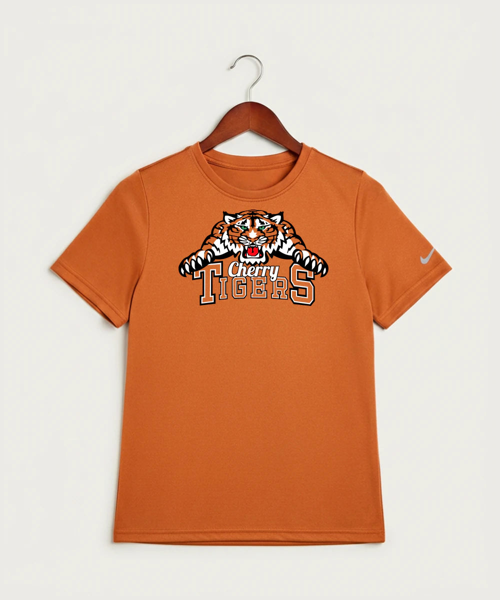 Cherry High School Athletics Coed - Desert Orange Nike Youth Swoosh Sleeve rLegend Tee NKDX8787
