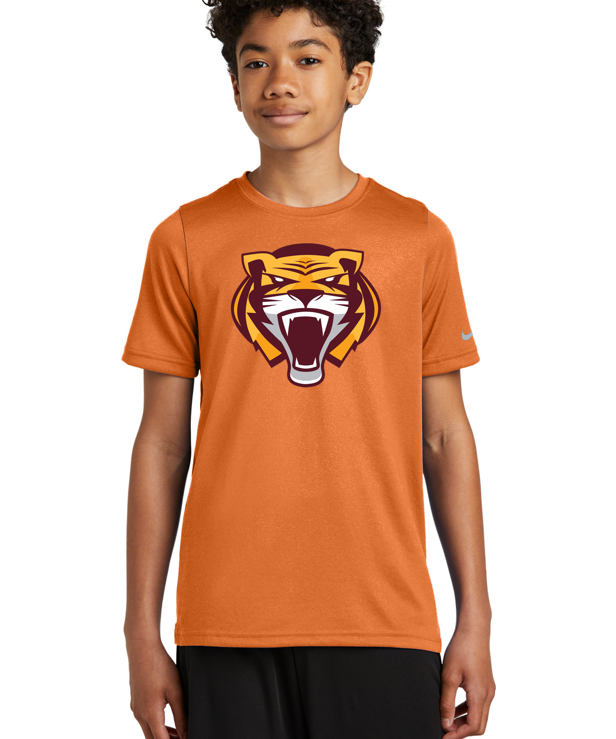 Stewartville Football - Desert Orange Nike Youth Swoosh Sleeve rLegend Tee NKDX8787